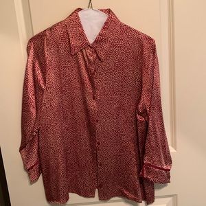 Talbots Pure silk blouse with 3/4 sleeves